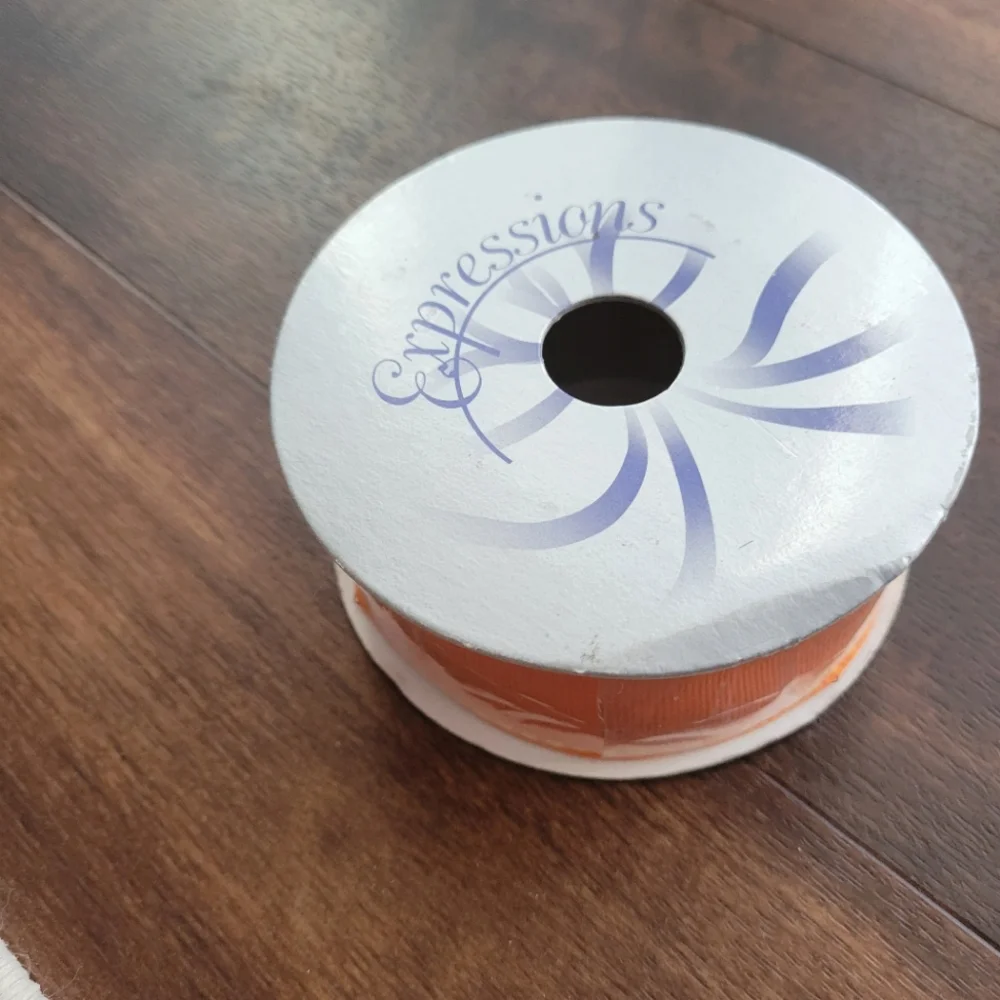 NWOT Expressions Orange Grosgrain Ribbon